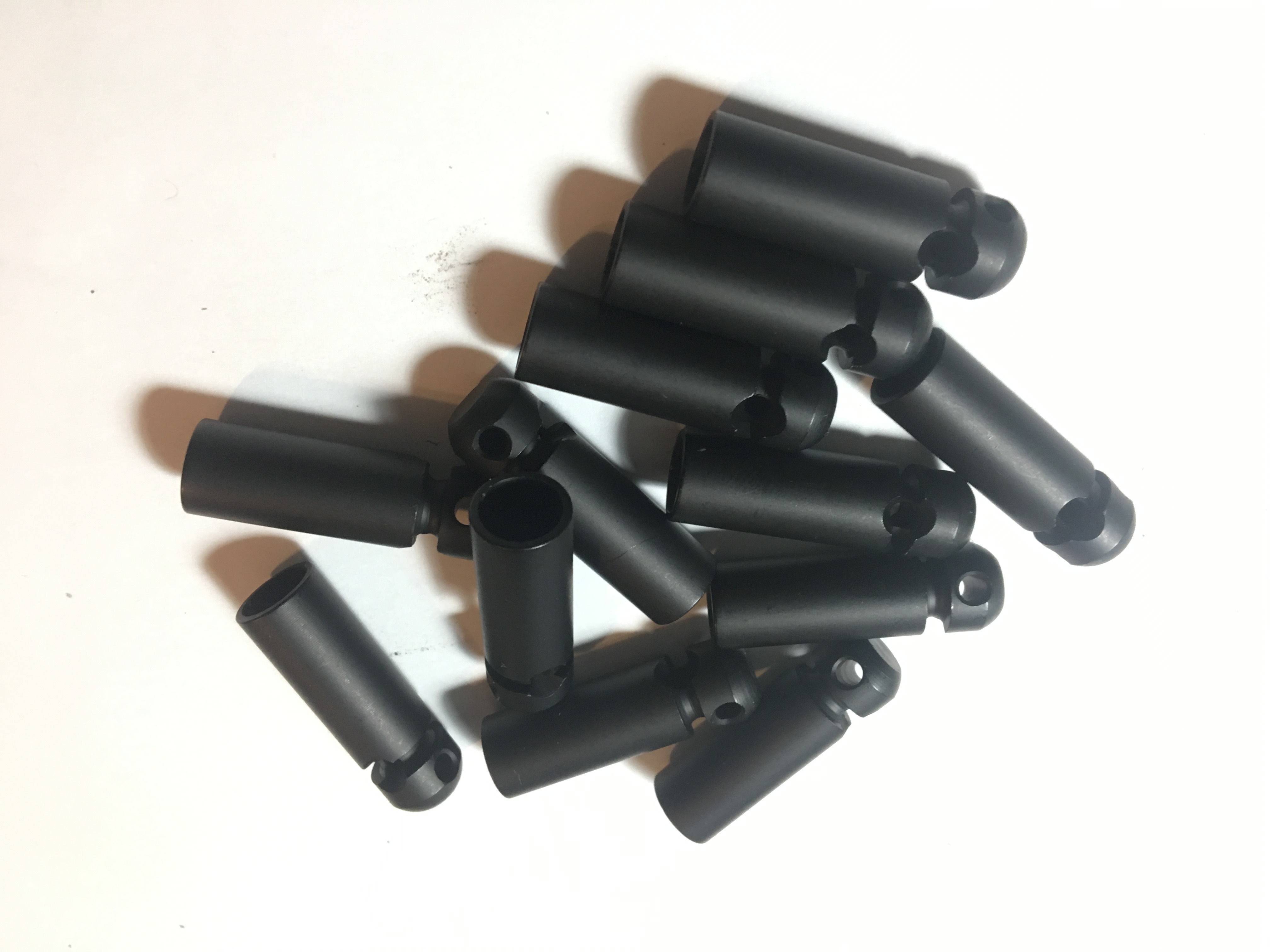 10x Black Rubber End Caps for 4 Lines Quad Stunt Kite Fixed 'Part 3/4/5/6/7 MW 